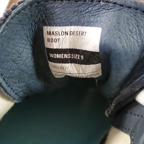 SeaVees Maslon Desert Boot Womens Size 9 Navy Blue Corduroy - Picture 7 of 8